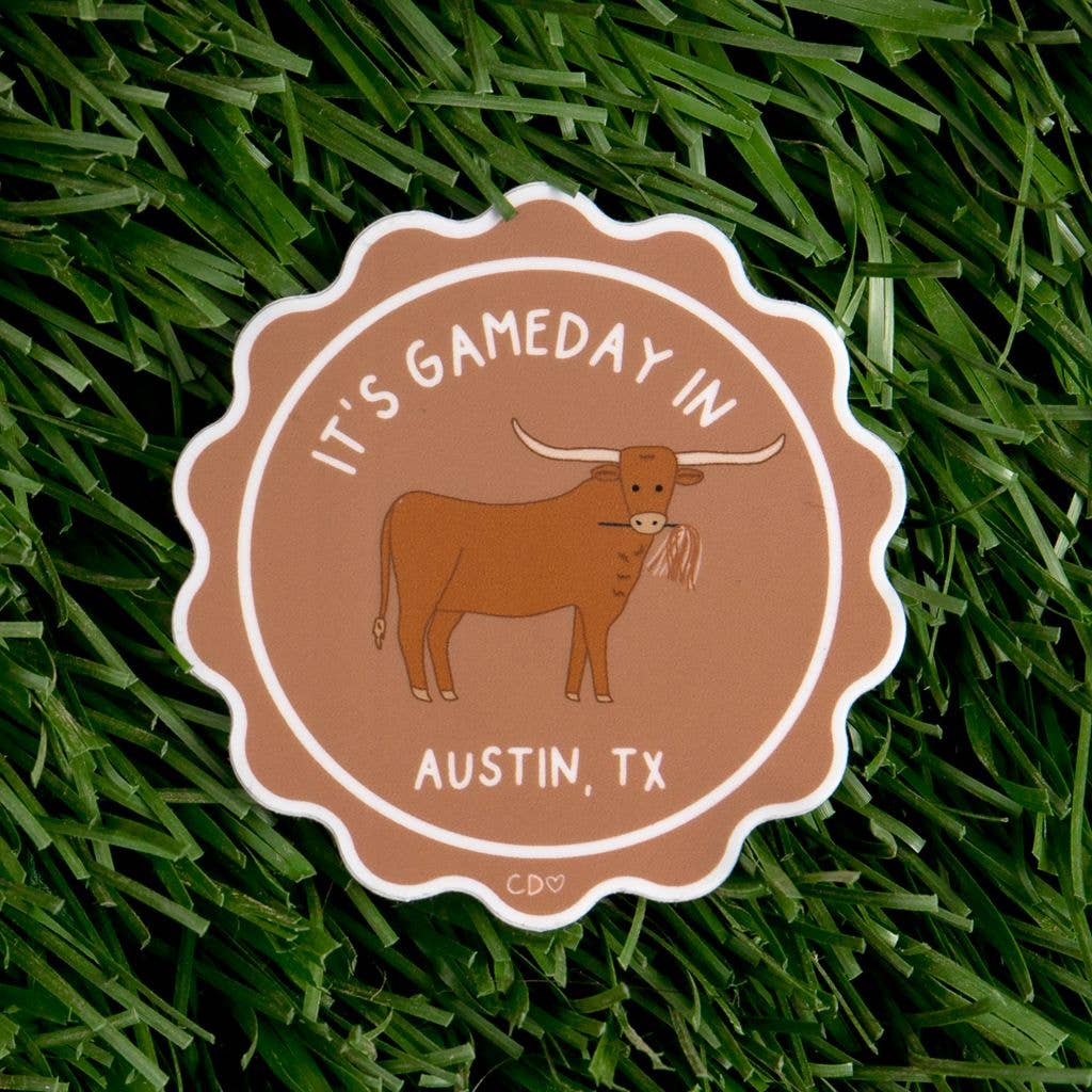 Austin Football Game Day Mascot Sticker